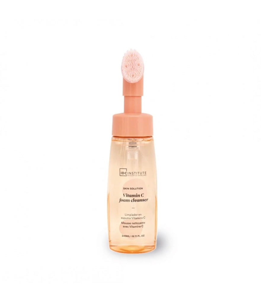 Mousse nettoyante visage avec brosse - Vitamine C